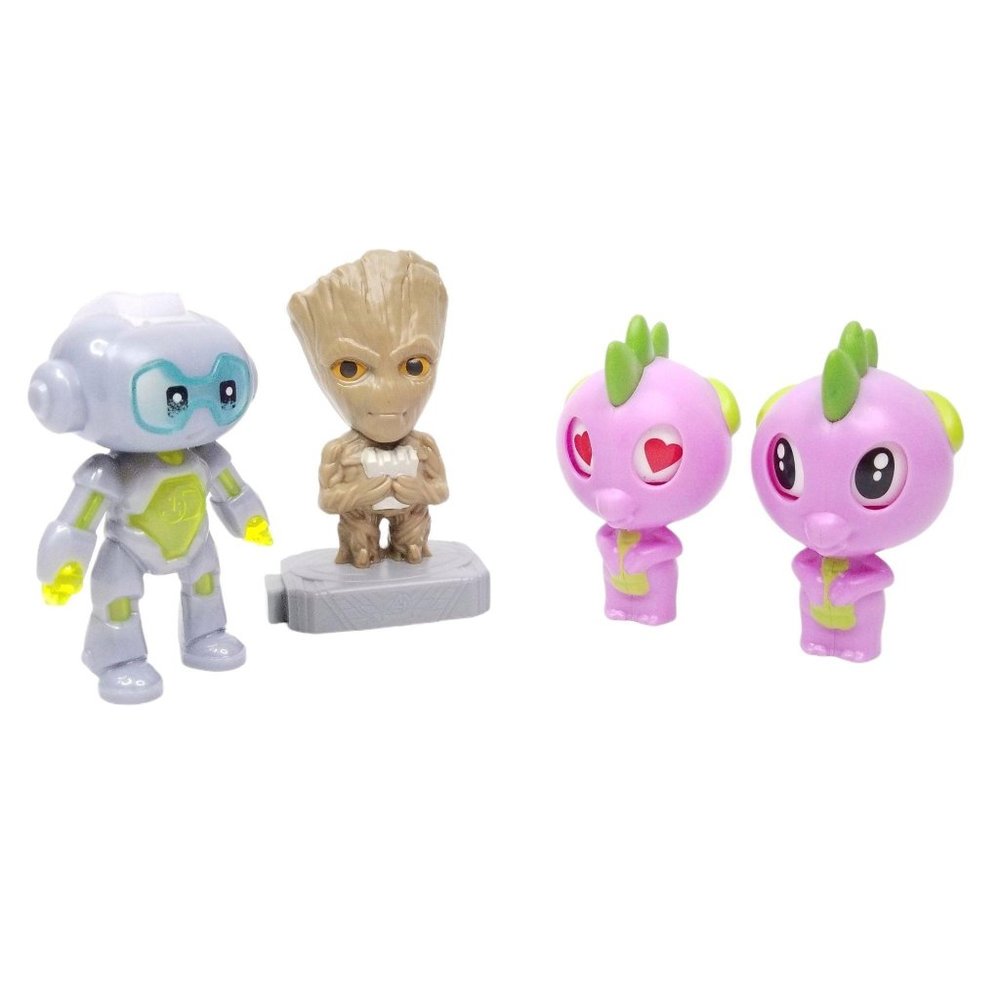 McDonald's Happy Meal 4 Toys Groot Spike Robot